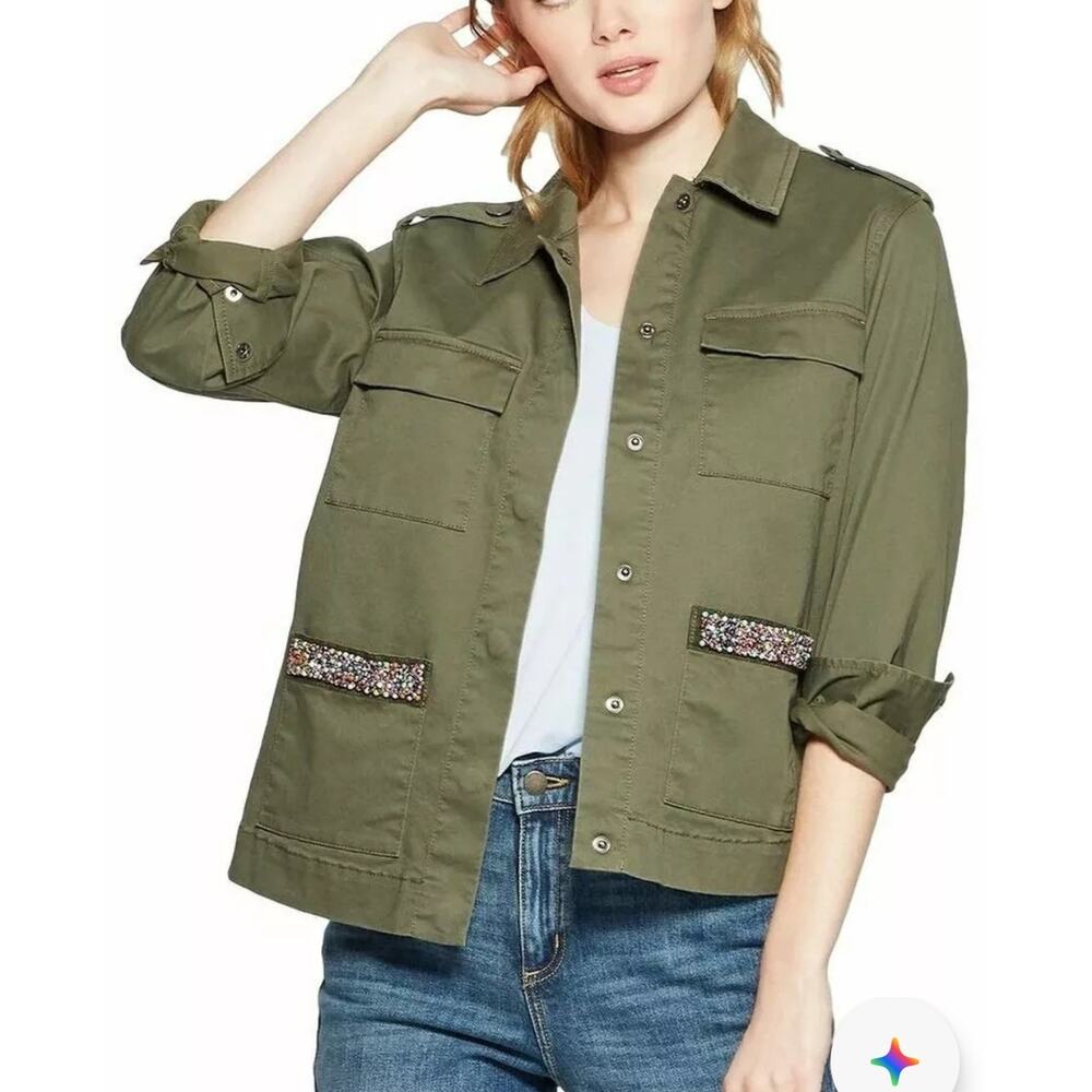 A NEW DAY Utility Jacket XXL Army Green